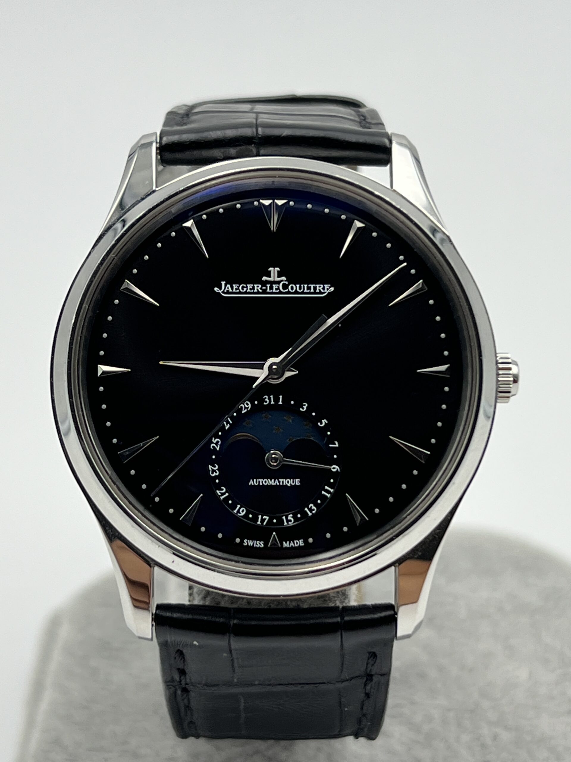 SOLD Jaeger LeCoultre Master Ultra Thin Moon Black 2017 B P