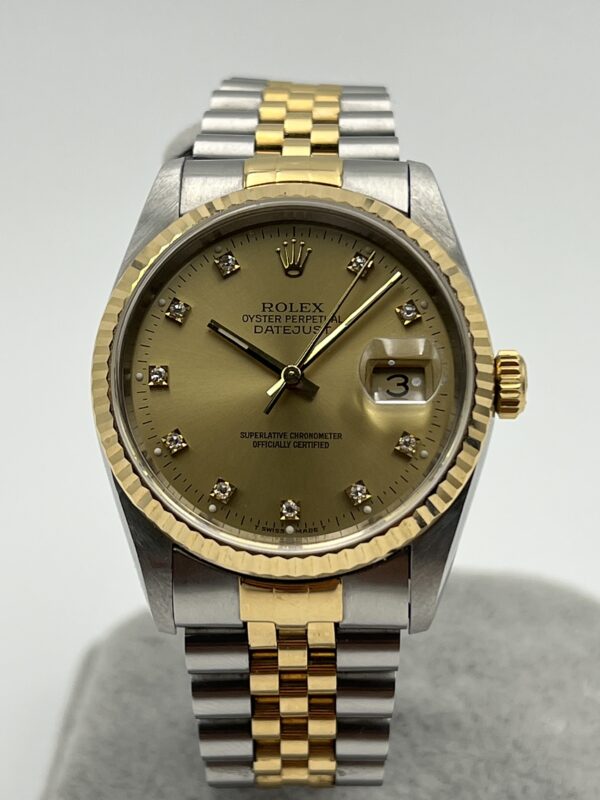 [SOLD] Rolex Datejust 36 16233 Two Tone with Diamond Dial – 1993 – Box ...