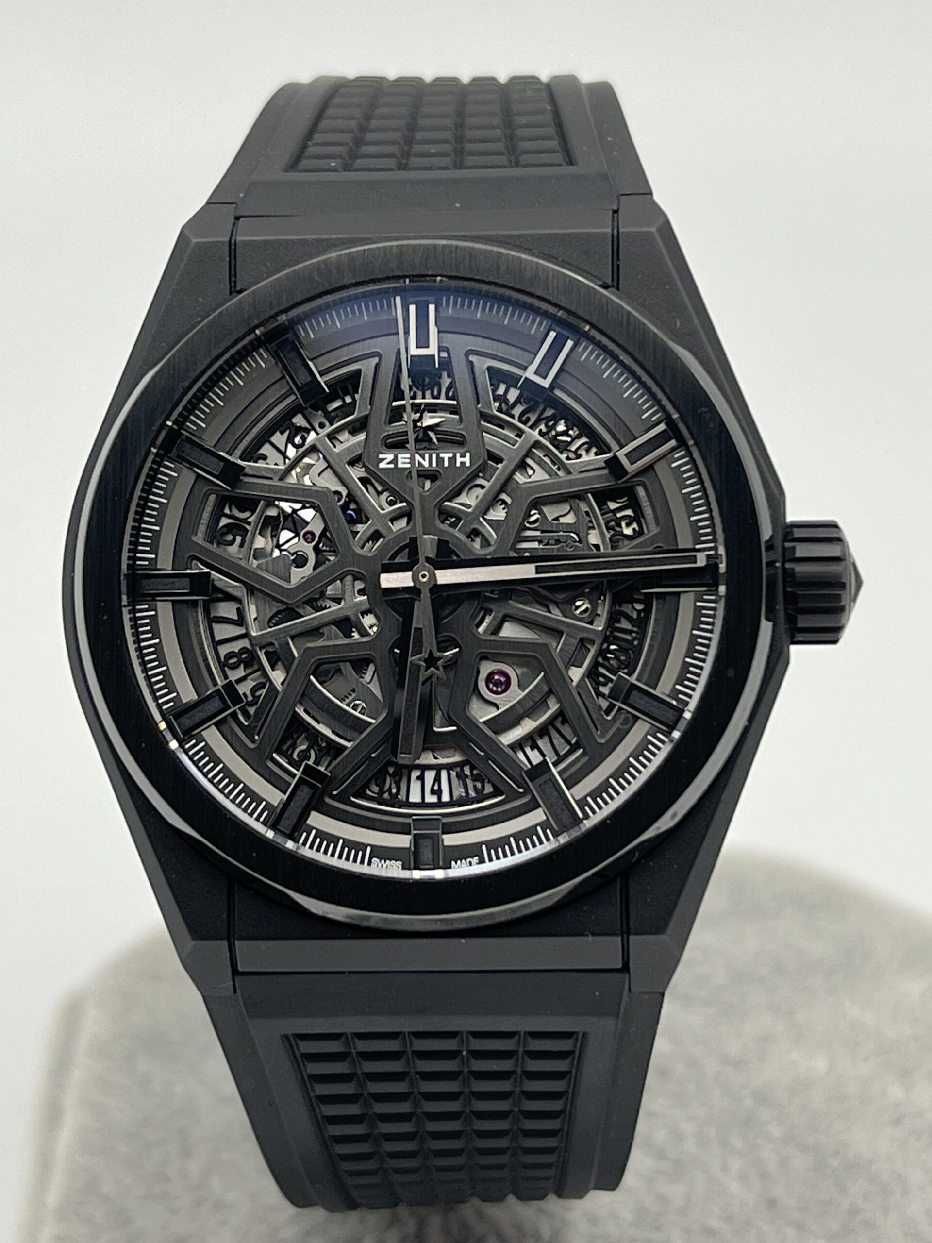 Sold Zenith Defy Classic Black Ceramic Skeleton 41mm 2021 Box And Papers Harbour Time 